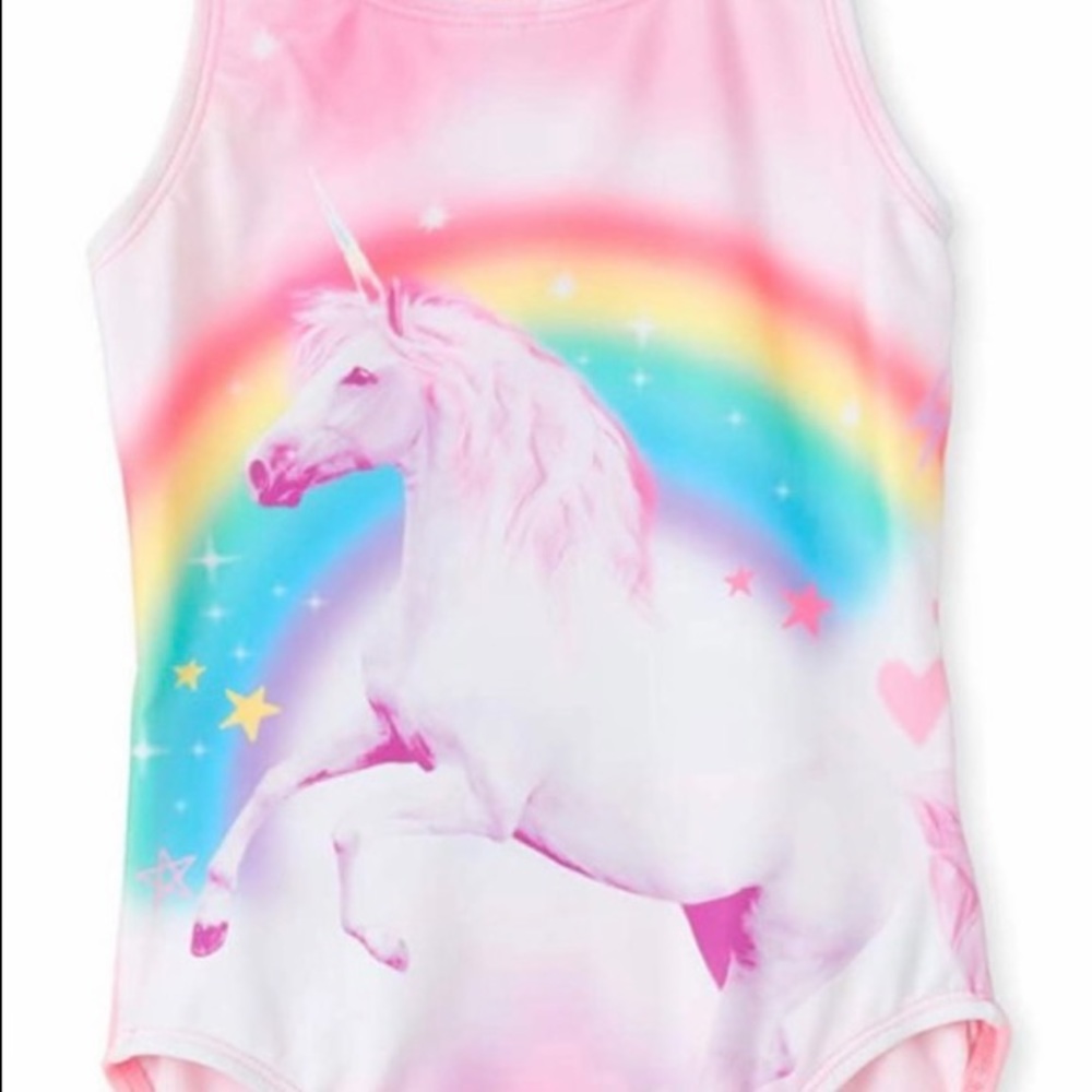 The Children’s Place Unicorn 🦄 Rainbow Swimsuit
